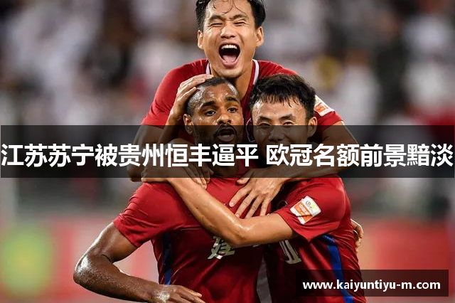 江苏苏宁被贵州恒丰逼平 欧冠名额前景黯淡