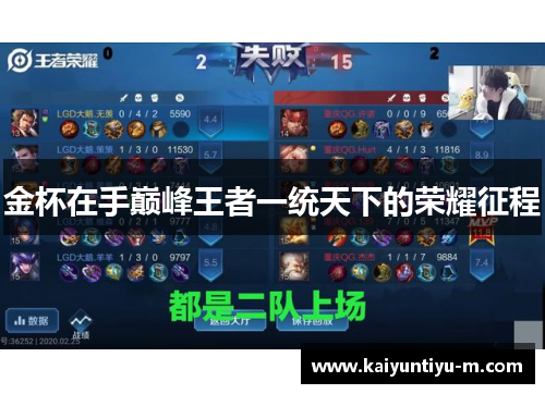 金杯在手巅峰王者一统天下的荣耀征程