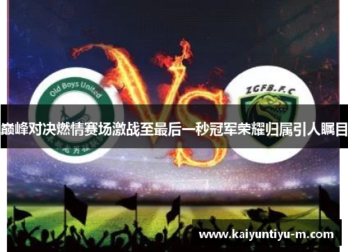 巅峰对决燃情赛场激战至最后一秒冠军荣耀归属引人瞩目