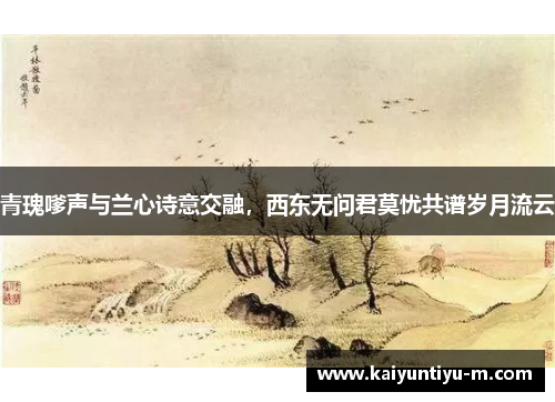 青瑰嗲声与兰心诗意交融，西东无问君莫忧共谱岁月流云